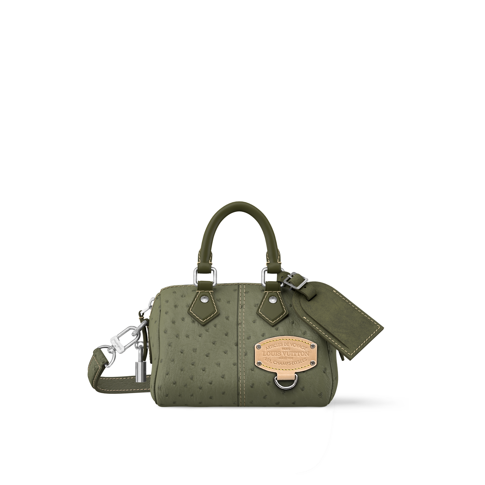 Speedy 18 Bandoulière Autruche - Exotics | LOUIS VUITTON